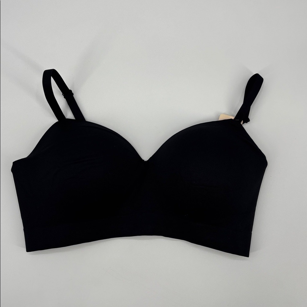 Truekind Supportive Comfort Wireless Shaping‎ Bra in black size L NWT